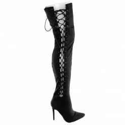 Forever Link New Ariana38 Corset Lace Up Thigh High Boots - Women High Heel Shoes