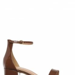 Top Moda Darcie1 Low Block Heel 2 Piece Sandal - Women Ankle Strap Sandal New