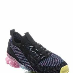 Forever Link Flow19 Stretch Elastic Mesh Sneaker - Festival Lace Up Rubber Air Bubble Cushion