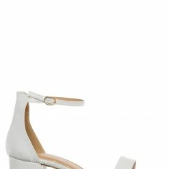 Top Moda Darcie1 Low Block Heel 2 Piece Sandal - Women Ankle Strap Sandal New