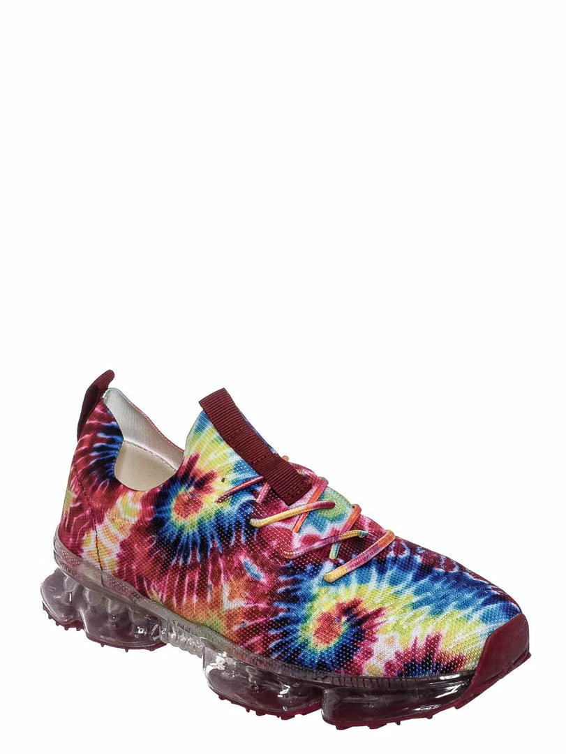 Forever Link Flow19 Stretch Elastic Mesh Sneaker - Festival Lace Up Rubber Air Bubble Cushion