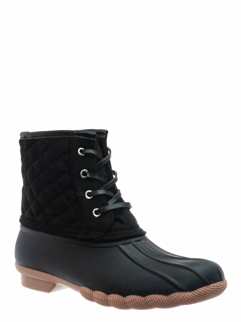 Top Moda Leo2 Waterproof Lace Up Boots - Quilted Felt Lining Ankle Height Bootie