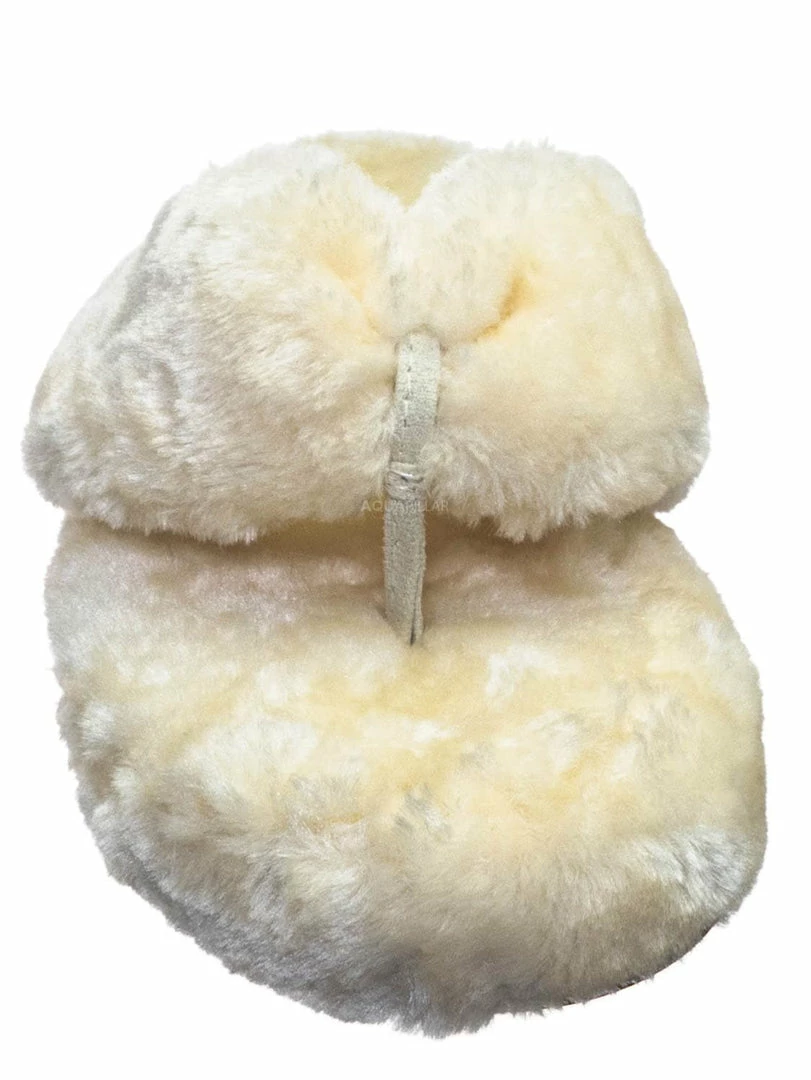 Bamboo New Warmness05 Fluffy Faux Rabbit Fur Sandal - Flatform Thong Flip Flop Slipper