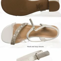 Soda Camp2 Girls Rhinestone Crystal Sandal, Children Evening Dress Shoes