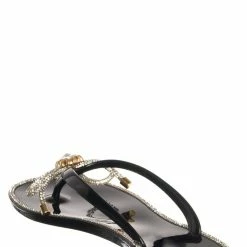 Wild Diva Jolie44 Rhinestone Crystal Jelly Slide, Women Lucite Flip Flop