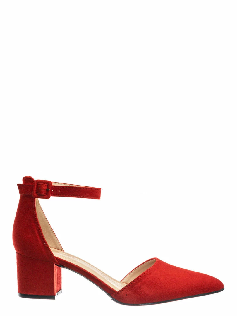 Forever Link Nataly01 Low Block Heel D'Orsay Pump - Pointed Toe Two Piece Office Dress Shoes New