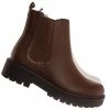 Soda Pilot Threaded Lug Sole Chelsea Ankle Bootie New
