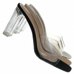 Bonnibel New Shia4 Acrylic Glass Slipper - Women's High Heel Lucite Sandal