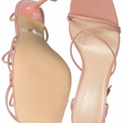 X2B Kimm1 High Heel Leg Wrap Lace Up Sandal, Womens Dress Shoes New