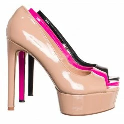Anne Michelle New Knockout08 Ultra High Platform Stiletto Pump, Women Statement Runway Shoes