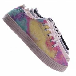 La Shailah Continue10 Thick Rubber Sole Sneaker -Unisex Lace Up Plain Loafer W Raw Trimming New