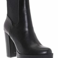 X2B Latavia3 Block Heel Zip Chelsea Boot New