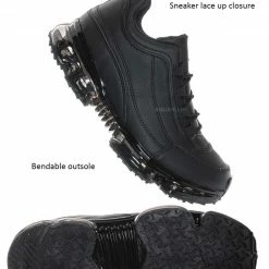 La Shailah Flow29 Chunky Translucent Clear Bottom Sneakers New