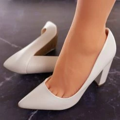 Bamboo Bellflower70 Block Heel Pointed Toe Dress Pump - Women Office Shoes New