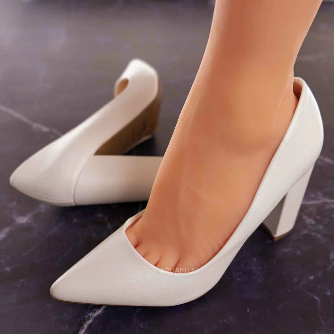 Bamboo Bellflower70 Block Heel Pointed Toe Dress Pump - Women Office Shoes New