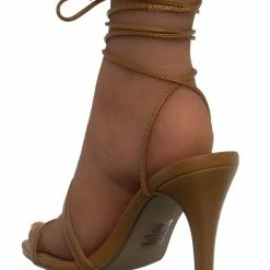 CityClassified New Shop Lace Up Strappy High Heel Sandal - Women Leg Wrap Shoes