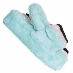 Liliana New Christy2 Cozy Faux Fur Flatform Slingback Sandal, Flat Platform Plush Shoe