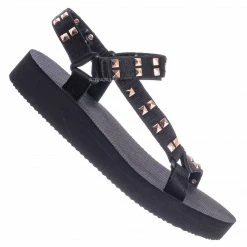Bamboo Sweetdream02 EVA Sporty Sandal W Metal Stud Detail - Flatform Foam Comfy Shoe