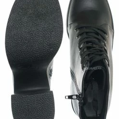 Bamboo New Instant05 Chunky Block Heel Lace Up Boots - Women Combat Bootie