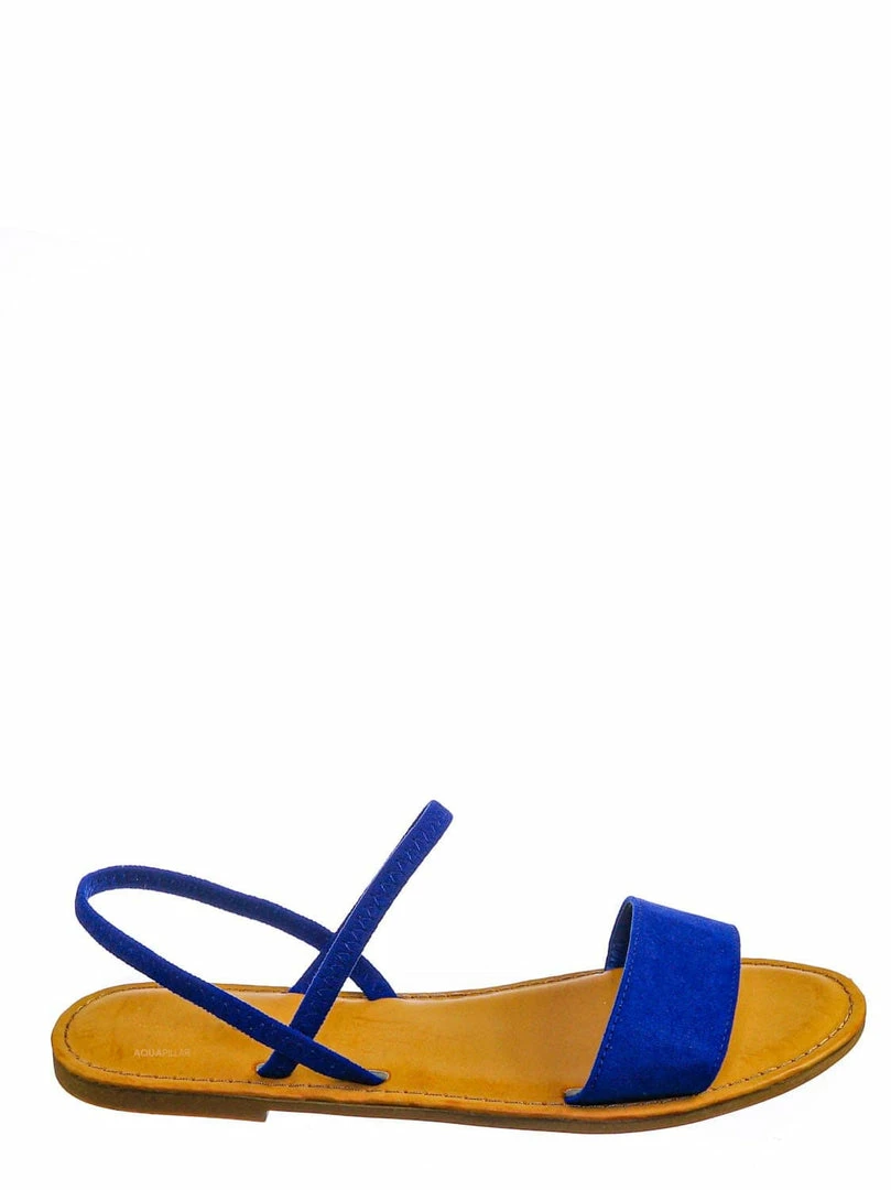 Bamboo New Waterfront24 Summer Multi Strap Slingback Sandals - Womens Open Toe Elastic Shoe