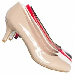 Forever Link Debbi32 Low Heel Round Toe Pump - Women Slip On Dress Shoes