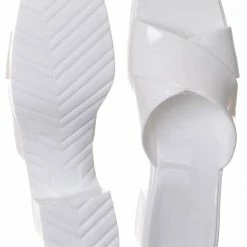 Glaze Delana3 Jelly Block Heel Clogs - Women Slip On Sandal