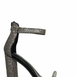 Liliana Casatti3 Rhinestone Block Heel Sandal - Women Open Pointed Toes New