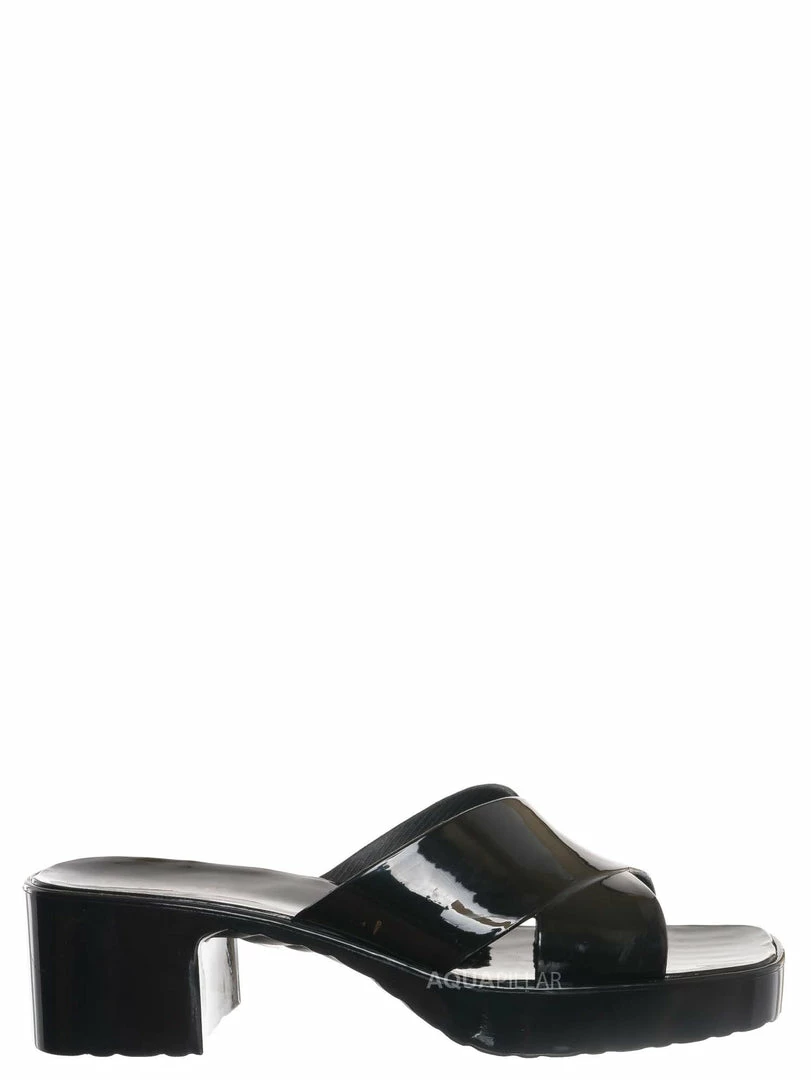 Glaze Delana3 Jelly Block Heel Clogs - Women Slip On Sandal