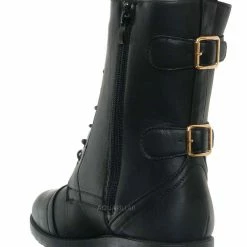 Forever Link New Mountain81 Grungy Lace Up Combat Boots - Men Womens Calf High Shoe