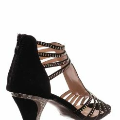 Forever Link Perform60 Rhinestone Crystal High Heel Sandal - Women Glitter Dress Shoes