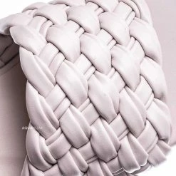 Bamboo Zeal08 High Heel Puffy Woven Mule - Women Stiletto Pillow Weave Sandal