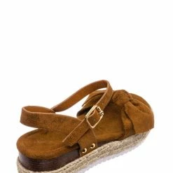 Forever Link New Sensational32K Girls Espadrille Flatform Sandal - Children Thread White Platform