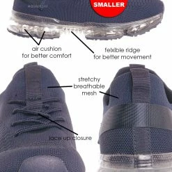 Forever Link Flow19 Stretch Elastic Mesh Sneaker - Festival Lace Up Rubber Air Bubble Cushion