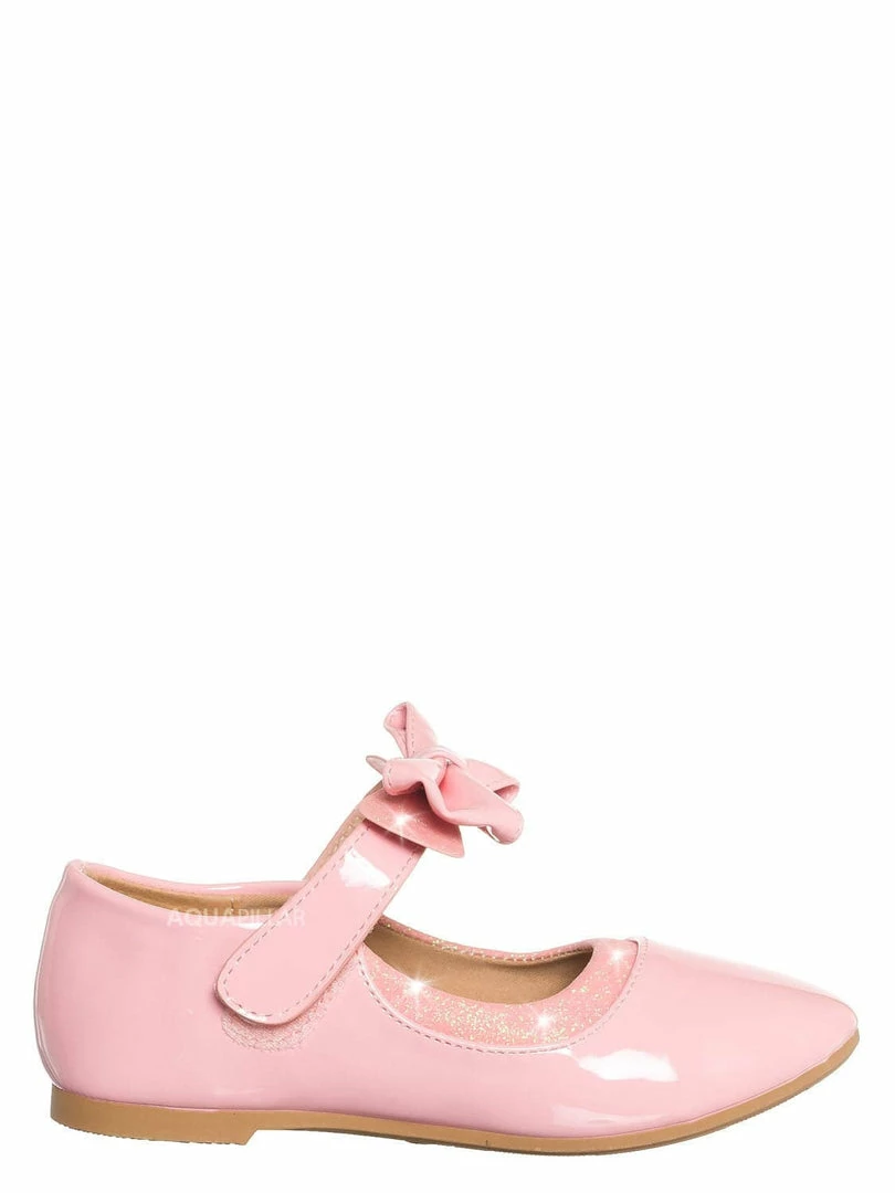 Lucky Top Hilton1K Children Flat Mary Jane, Girl Kids Cute Glitter Shoes New