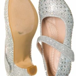 Forever Link New Jemma08K Children Girl Rhinestone Crystal Glitter Pump For Wedding & Parties