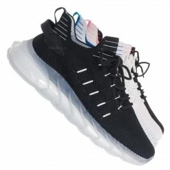 La Shailah Format11 Elastic Knitt Mesh Rubber Sneaker, Athleisure Tennis Trainer Shoes