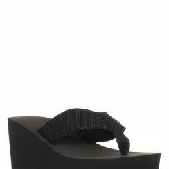 Wild Diva Heat01 EVA Foam Platform Wedge Thong Sandal, Women Summer Slipper