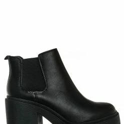 Soda New Bliss Block Heel Chelsea Boots - Women Lug Sole Dress Shoes