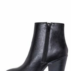 Bamboo Upstream03 Classic Block Heel Bootie New