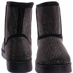 Top Moda New Atlas1 Rhinestone Fur Lined Mukluk Bootie, Women's All Season Shoe