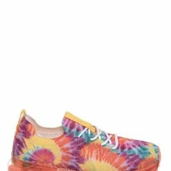 Forever Link Flow19 Stretch Elastic Mesh Sneaker - Festival Lace Up Rubber Air Bubble Cushion