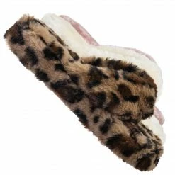 Bamboo New Warmness05 Fluffy Faux Rabbit Fur Sandal - Flatform Thong Flip Flop Slipper