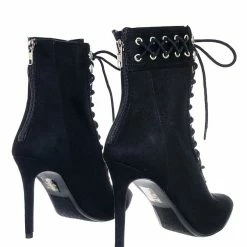 Delicious MileyRD Lace Up Victorian Military Combat Ankle Bootie, Rockstar Steampunk