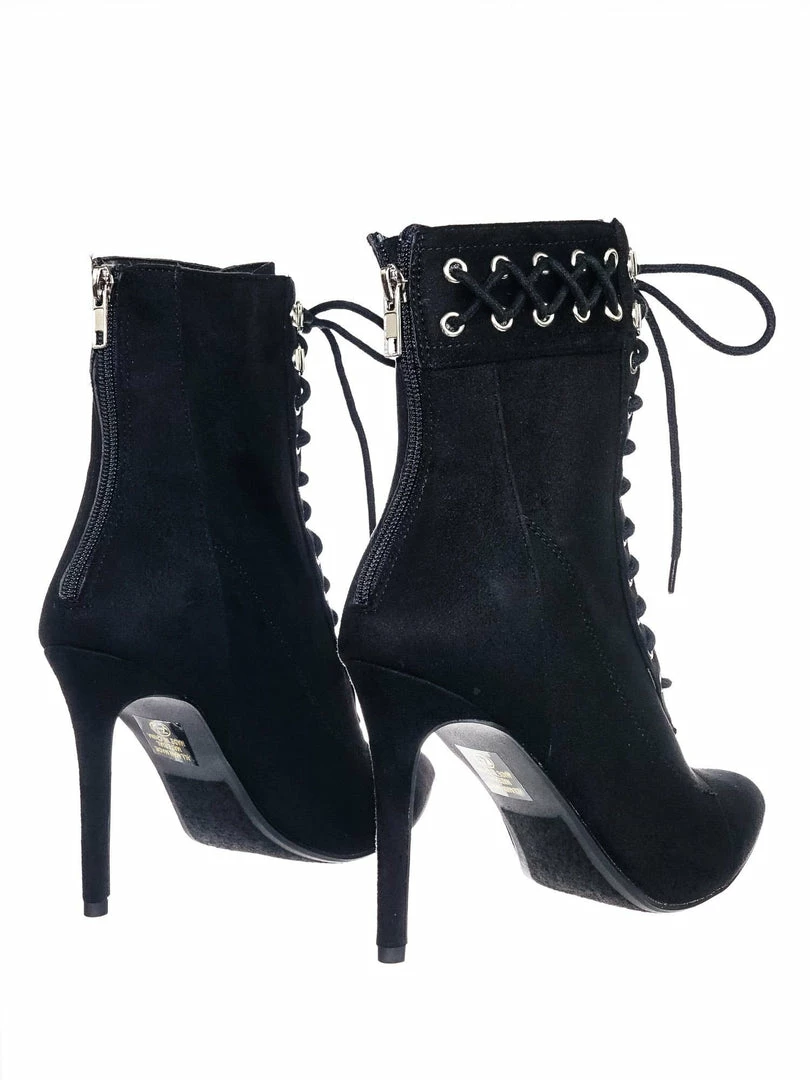 Delicious MileyRD Lace Up Victorian Military Combat Ankle Bootie, Rockstar Steampunk