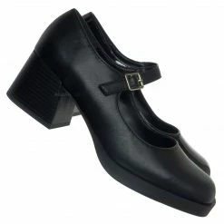 Soda Lance Block Heel Mary Jane Pump - Women Ankle Strap Dress Shoes New