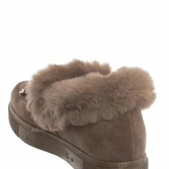 Bamboo Cozette20 Furry Mocassin Bootie Slipper - Women Fluffy Platform Shoes New