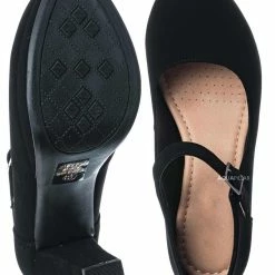 CityClassified New Denny Foam Padded Mary Jane Dress Pump -Women Chunky Block High Heel Office Shoe