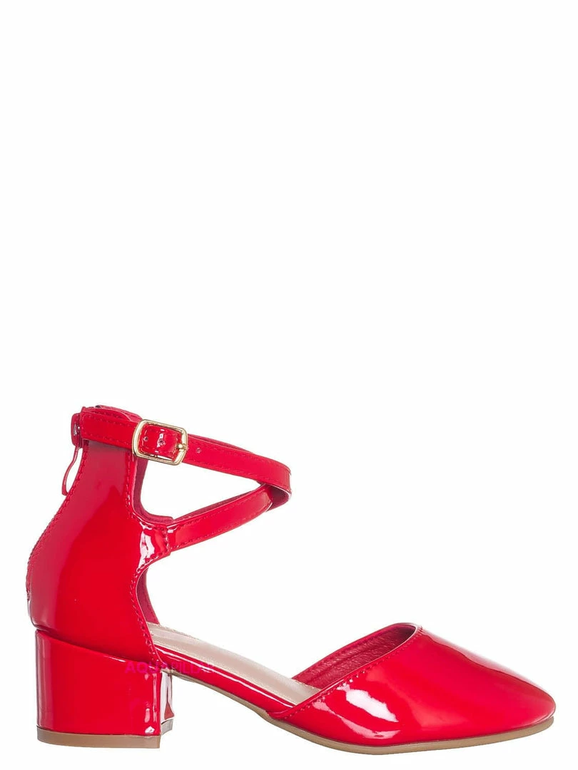 Lucky Top Gallery76K Girls Dress High Heel DOrsay Pump, Kids Size Strappy Formal Shoes New