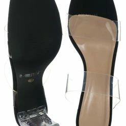 Bonnibel Shia5 Acrylic Vinyl Slipper - Women High Heel Mule New