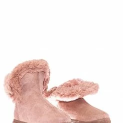 Bamboo Cozette03 Foldable Winter Faux Fur Slipper Bootie - Fold Shearling Snow Shoe New